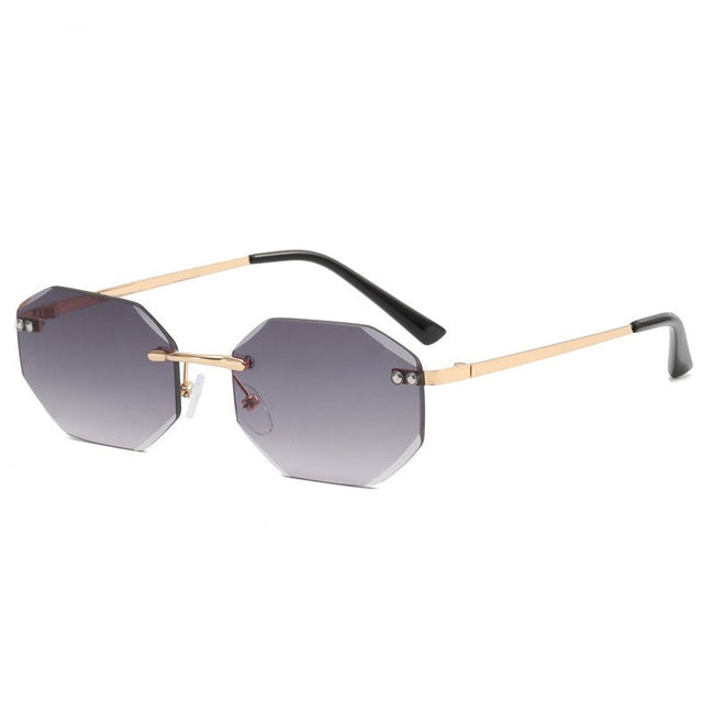 Frameless Polygon Fashion Glasses For Men And Women - 6 Colors - Luxe Shopping