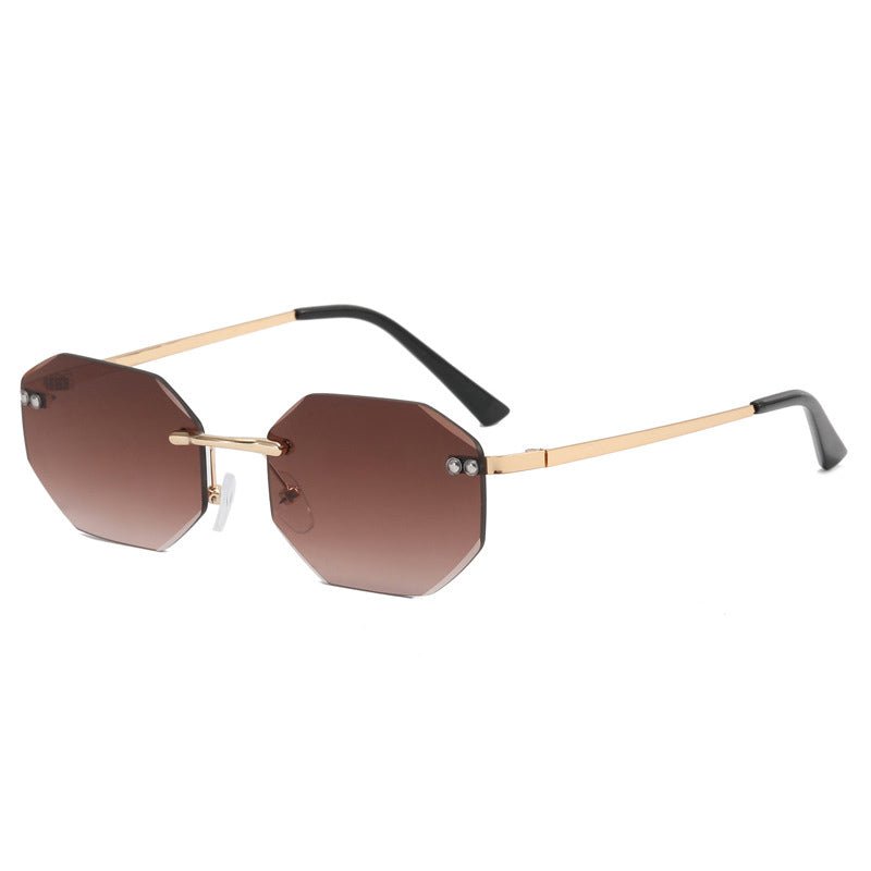 Frameless Polygon Fashion Glasses For Men And Women - 6 Colors - Luxe Shopping