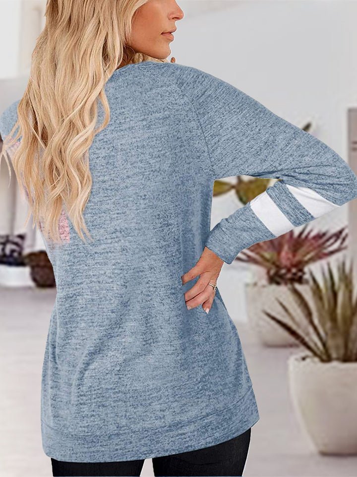 V-Neck Raglan Sleeve T-Shirt - 4 Colors - Luxe Shopping