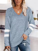 V-Neck Raglan Sleeve T-Shirt - 4 Colors